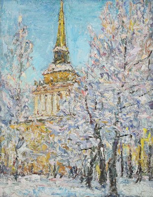 Безикович Борис Николаевич. ВДНХ зимой 
